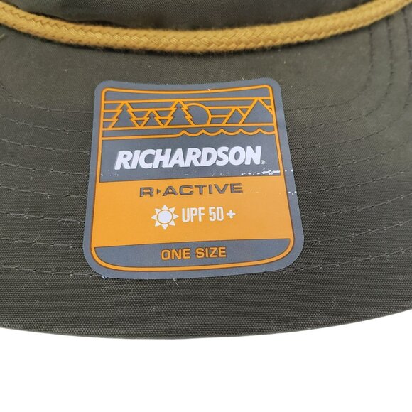 Carhartt Cabin Hat Richardson Green Yellow Bienvenido a casa Snapback Adjustable - Picture 2 of 10